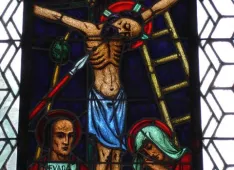 Glasbild Kirche März 2008 (Foto: Ursula Kaltenrieder) Glasbild Kirche März 2008 (Foto: Ursula Kaltenrieder)